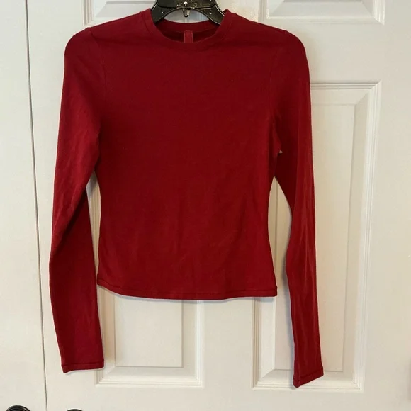 SKIMS Cotton Jersey T-Shirt | Brick | Size S - Picture 6 of 9